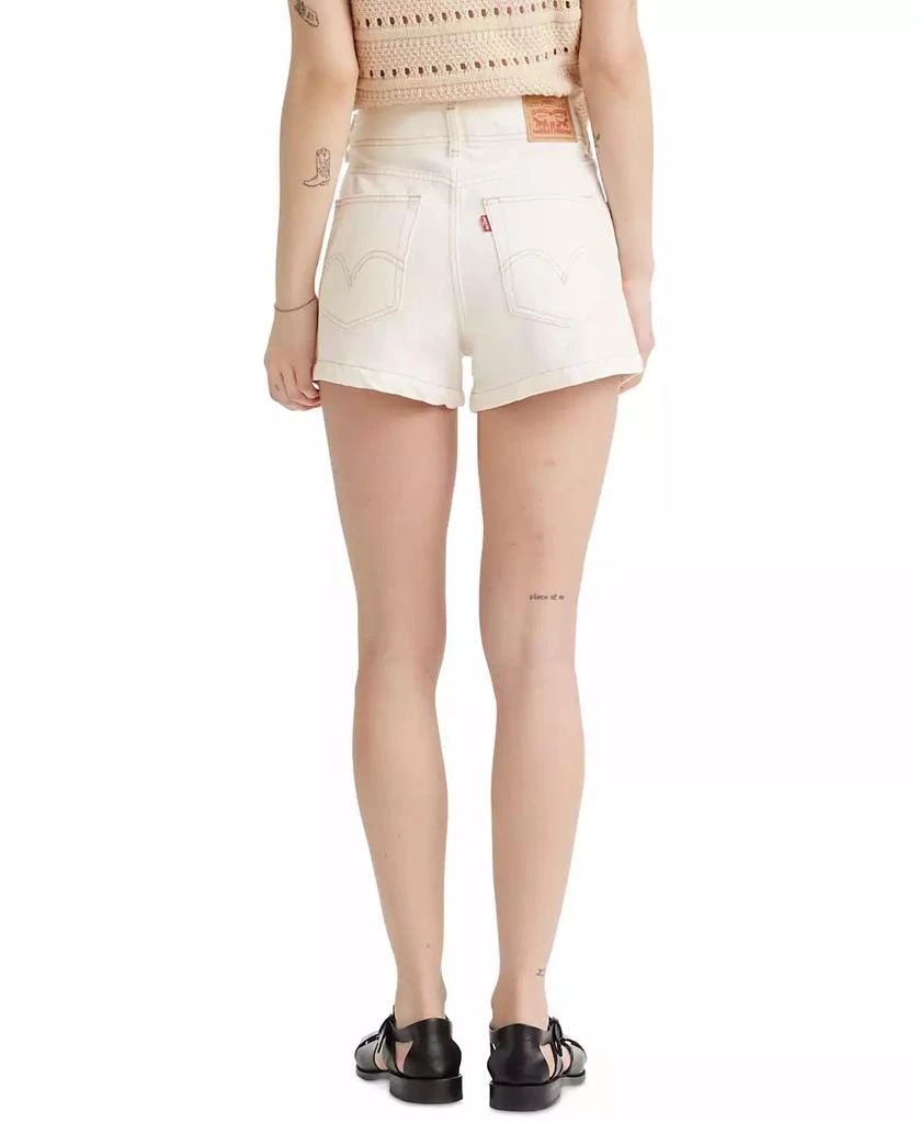 商品Levi's|High-Waisted Cotton Mom Shorts,价格¥114,第2张图片详细描述