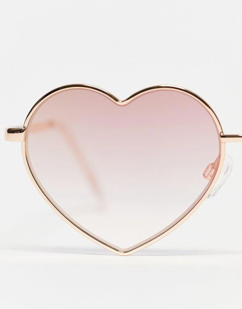 商品Quay|Quay Heart Breaker sunglasses in copper pink,价格¥359,第4张图片详细描述