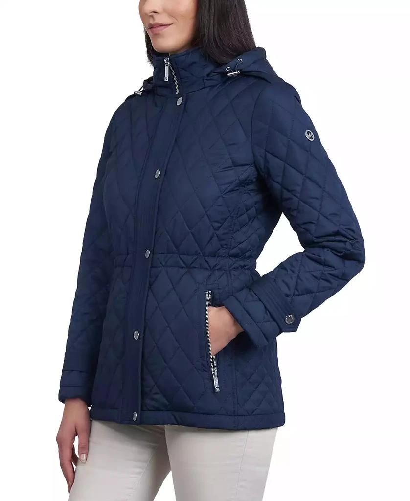 商品Michael Kors|Women's Petite Quilted Hooded Anorak Coat,价格¥449,第3张图片详细描述