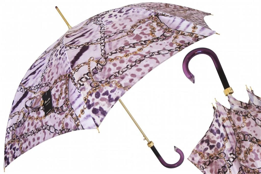 商品PASOTTI|Pasotti 葩莎帝 紫色链条伞面 复古手柄 晴雨两用伞,价格¥1634,第1张图片