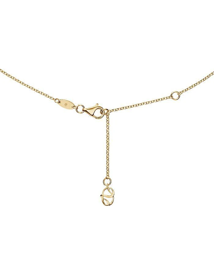 商品Hearts On Fire|18K Yellow Gold Barre Diamond Pavé Bar Necklace, 18",价格¥17672,第3张图片详细描述