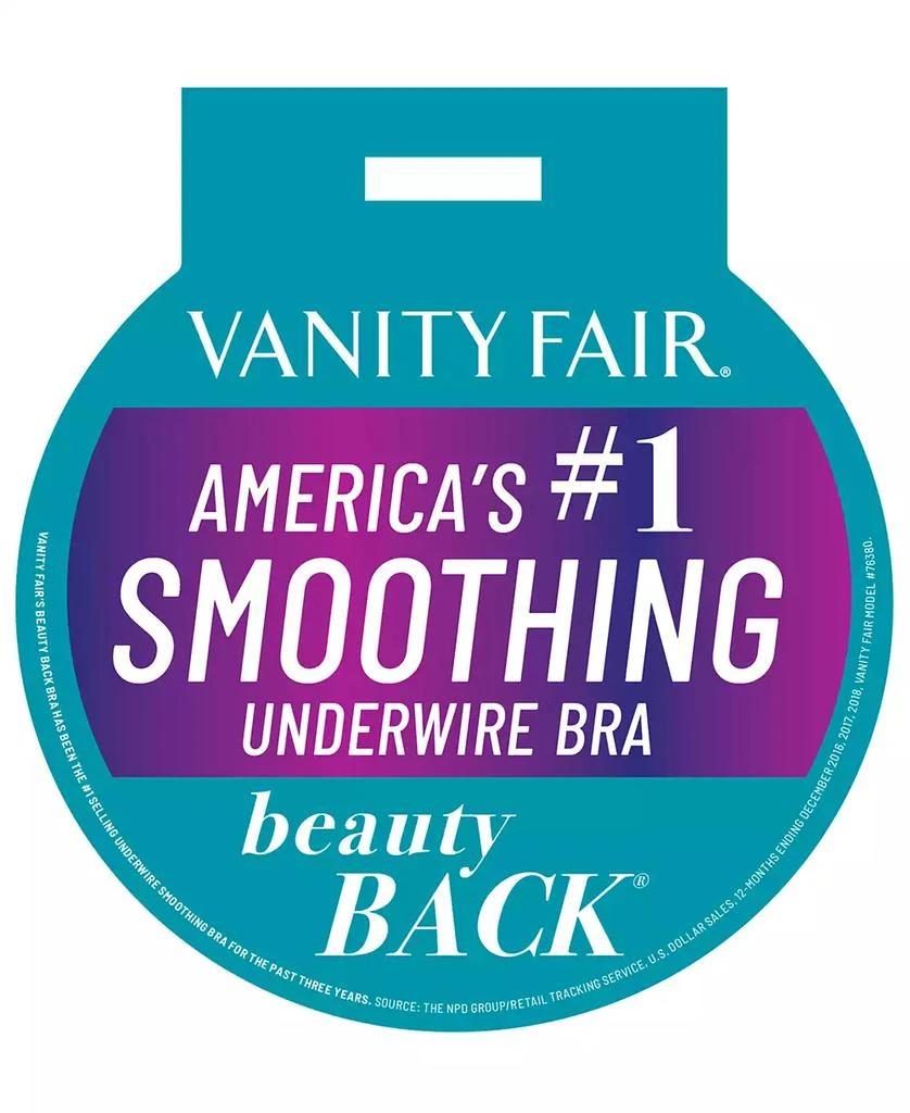 商品Vanity Fair|Beauty Back Smoothing Full-Figure Contour Bra 76380,价格¥149,第4张图片详细描述