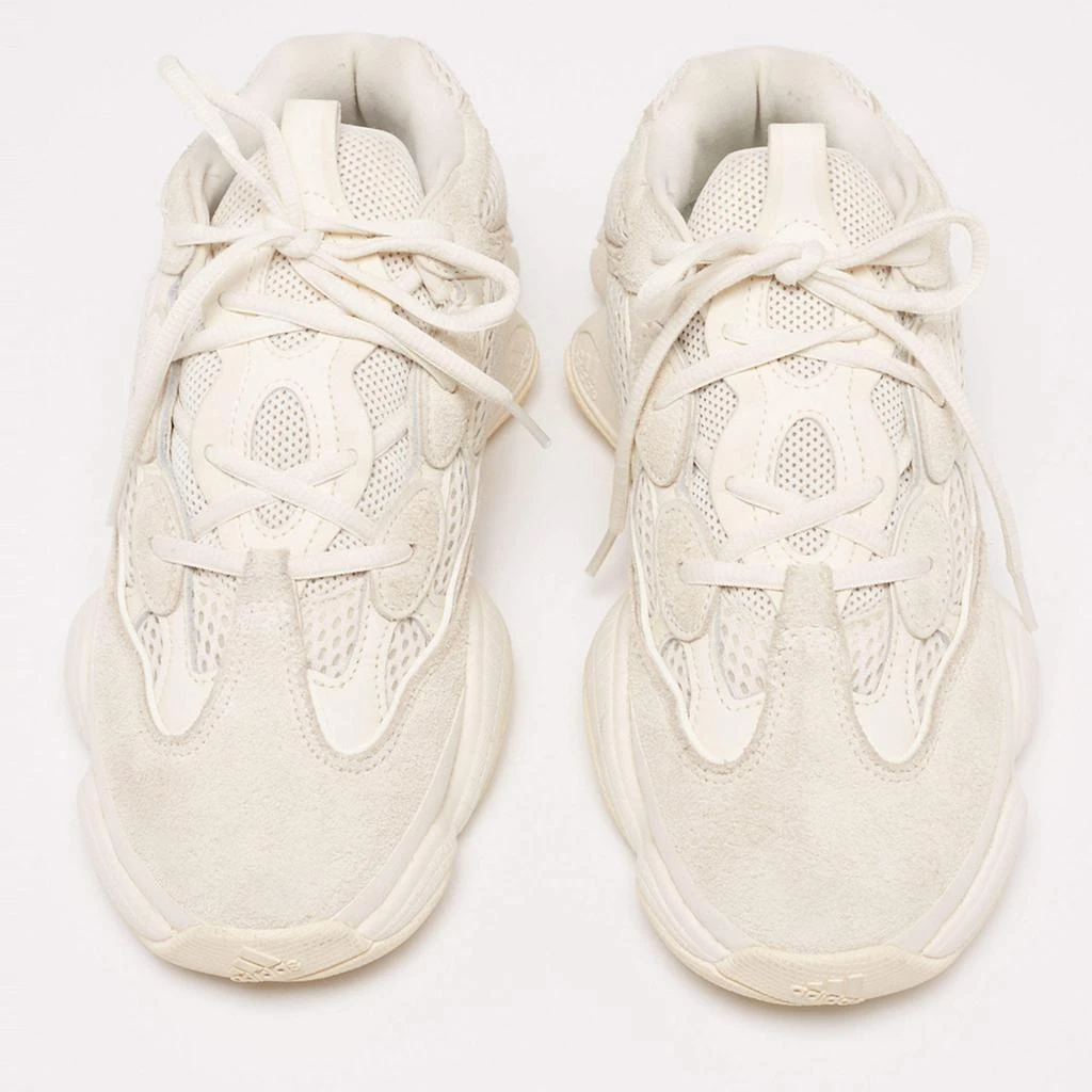 商品[二手商品] YEEZY|Yeezy x Adidas White Suede and Mesh Yeezy 500 Salt Lace Up Sneakers Size 41,价格¥1439,第3张图片详细描述