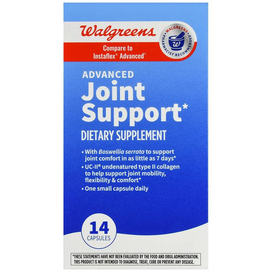 商品Walgreens|Advanced Joint Support Capsules (14 days),价格¥166,第2张图片详细描述