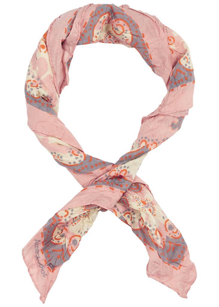 商品Acne Studios|Vette printed cotton-blend scarf,价格¥873,第1张图片