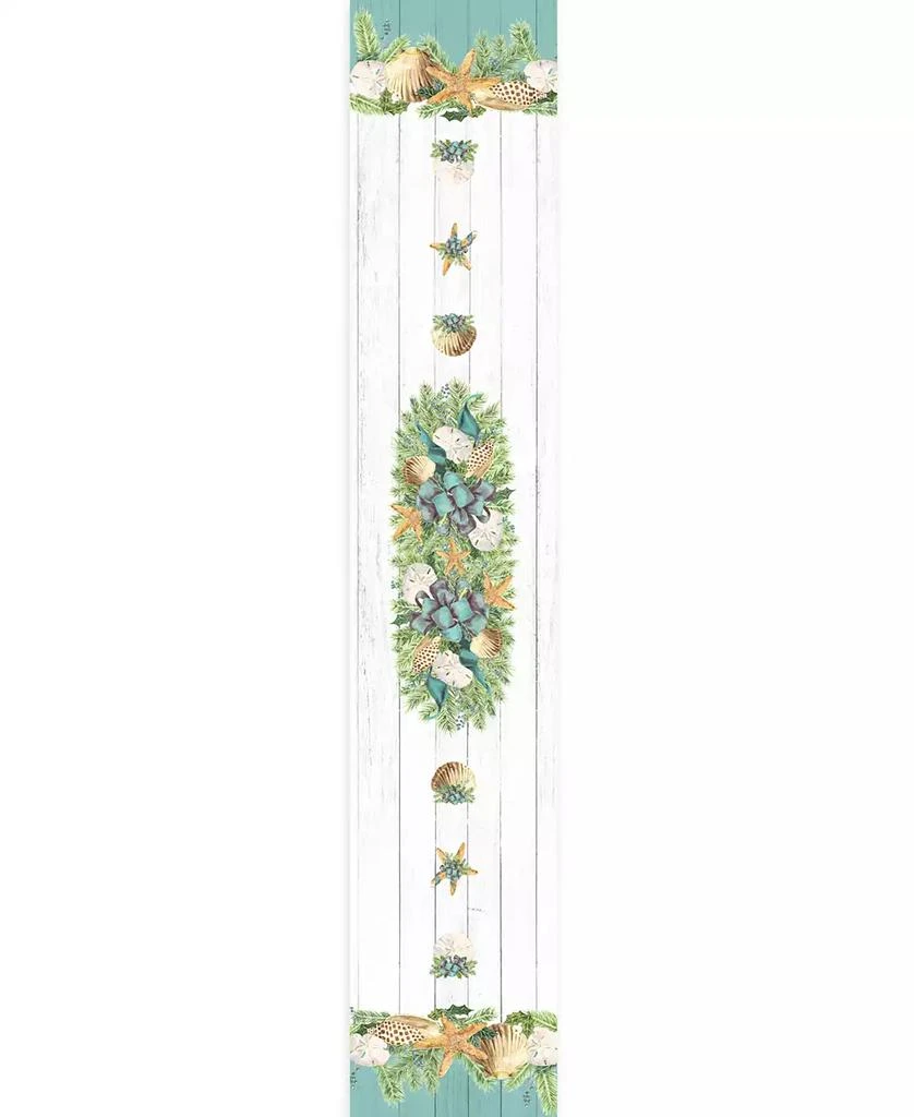 商品Laural Home|Christmas By The Sea Table Runner - 72" x 13",价格¥356,第2张图片详细描述