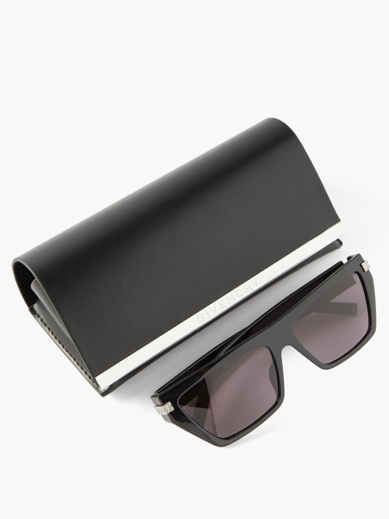 4G-logo flat-top acetate sunglasses商品第5张图片规格展示