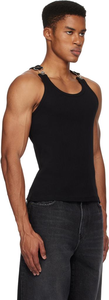 新作サルセーション　Back Pleat Tank Top Shop Black 'The Straps' Tank Top on Sale at BeyondStyle – Get 10