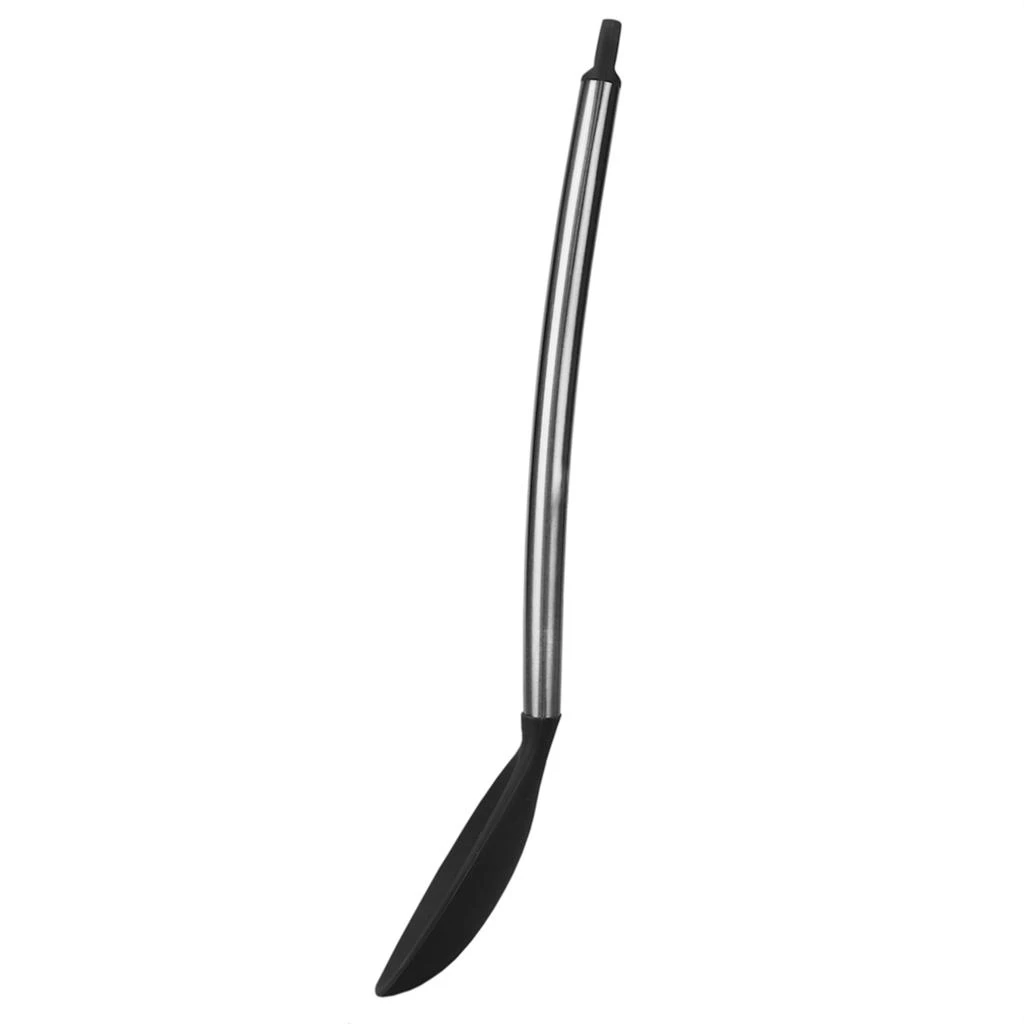 商品Home Basics|Home Basics Stainless Steel Solid Silicone Spoon, Black,价格¥107,第3张图片详细描述