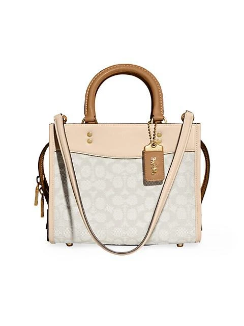 商品Coach|Rogue 25标志性字母提花牛皮托特,价格¥2541,第1张图片