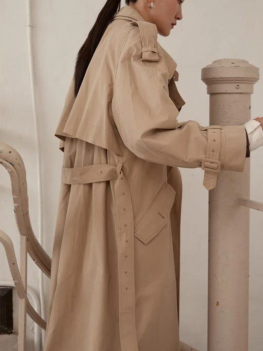 商品Low Classic|Classic Trench Coat_Light Beige,价格¥2209,第4张图片详细描述