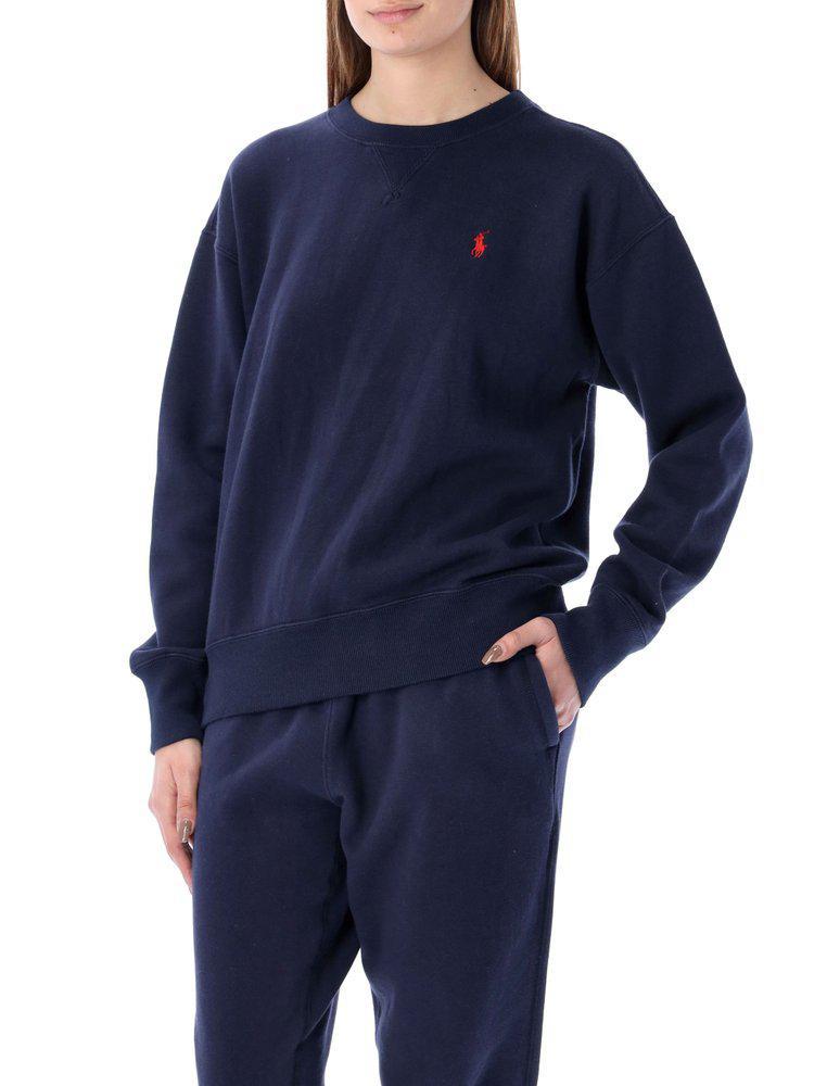 商品Ralph Lauren|Polo Ralph Lauren Logo Embroidered Crewneck Sweatshirt,价格¥992,第1张图片