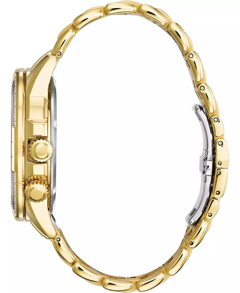 商品Citizen|Eco-Drive Men's Calendrier Diamond-Accent Gold-Tone Stainless Steel Bracelet Watch 44mm,价格¥4165,第2张图片详细描述
