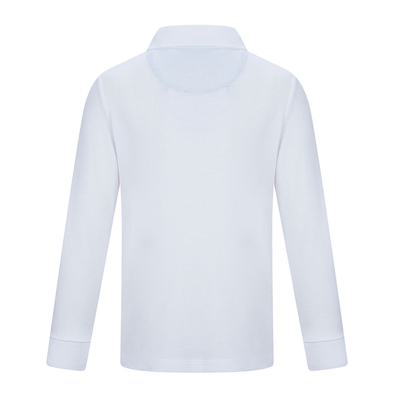Burberry Kids 博柏利童装 男童白色棉质长袖Polo衫 4018350商品第2张图片规格展示