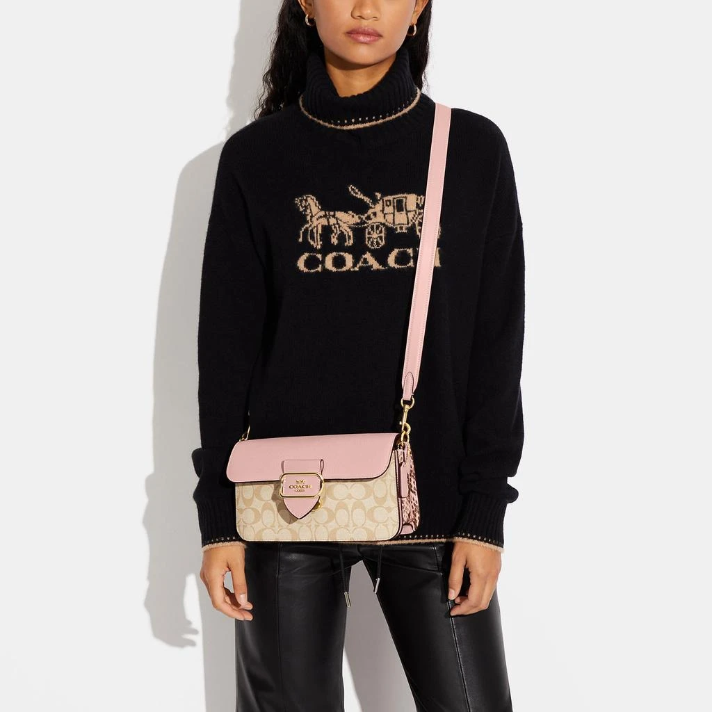 商品Coach|Coach Outlet Morgan Shoulder Bag In Signature Canvas,价格¥1657,第3张图片详细描述