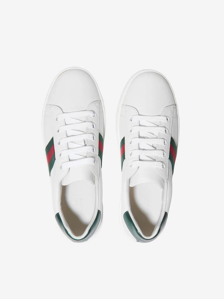 商品Gucci|Kids Leather Ace Trainers,价格¥2364,第3张图片详细描述