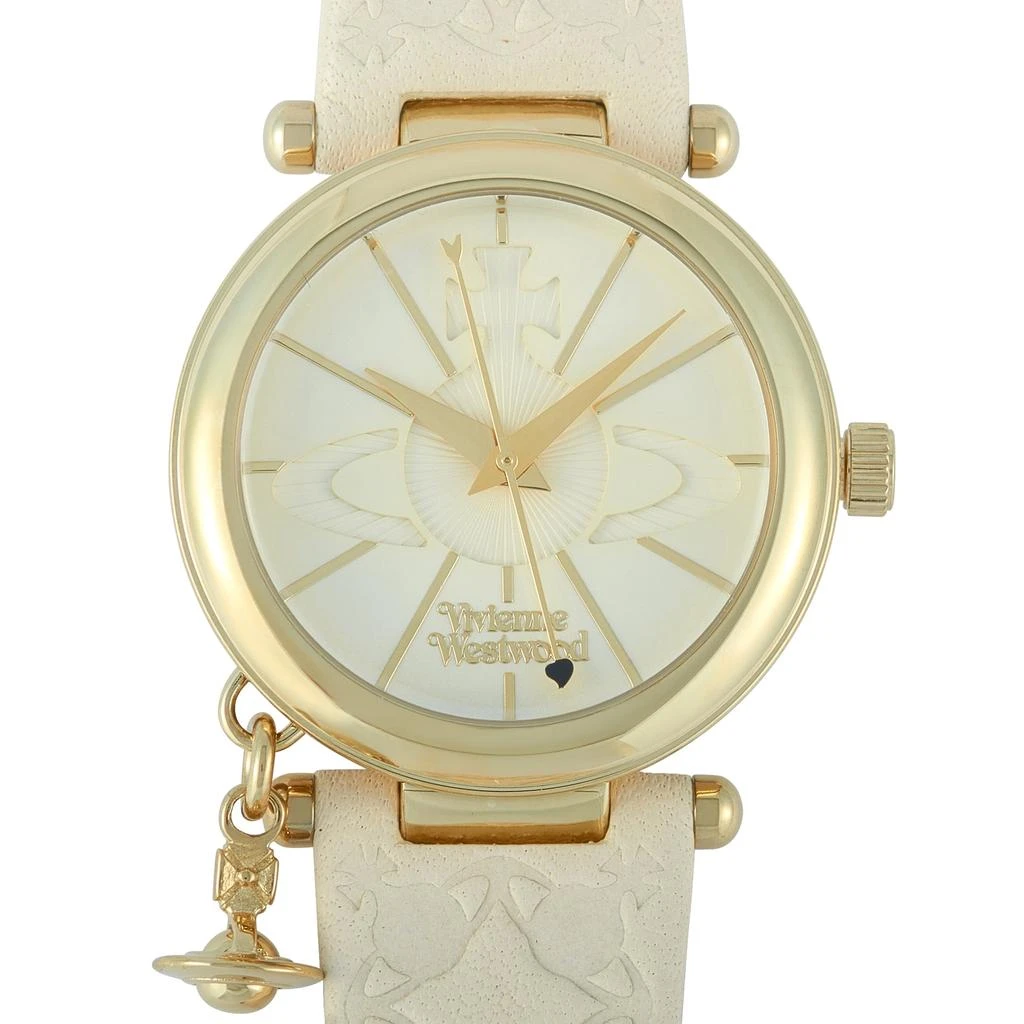 商品Vivienne Westwood|Vivienne Westwood Orb II Gold-Tone Stainless Steel Watch VV006WHWH,价格¥1073,第1张图片