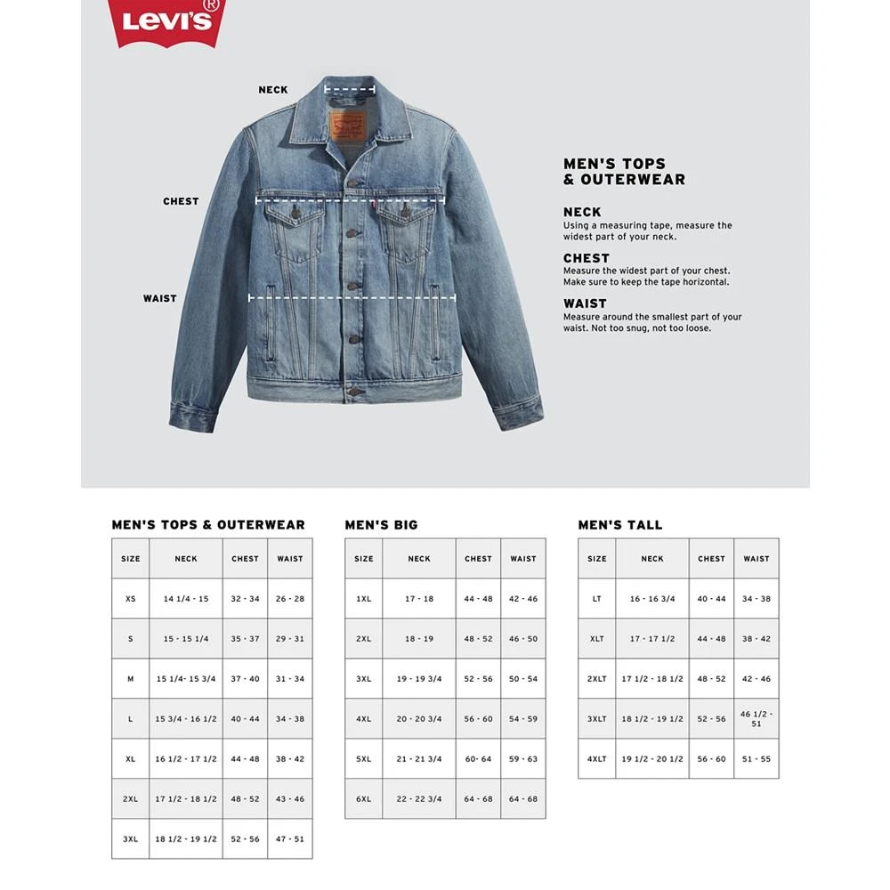 商品Levi's|Men's Regular Fit Sherpa Canvas Trucker Jacket,价格¥567,第5张图片详细描述