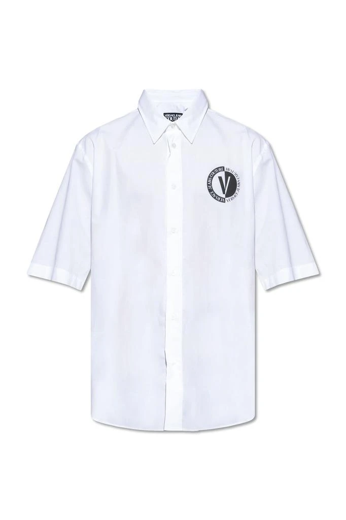 商品Versace|Versace Jeans Couture Logo Printed Short-Sleeved Shirt,价格¥855,第1张图片