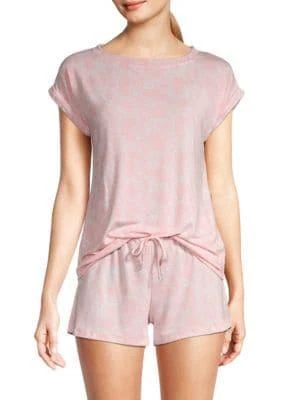 商品Tart|Harlyn Two-Piece Cheetah-Print Top & Shorts Set,价格¥119,第1张图片