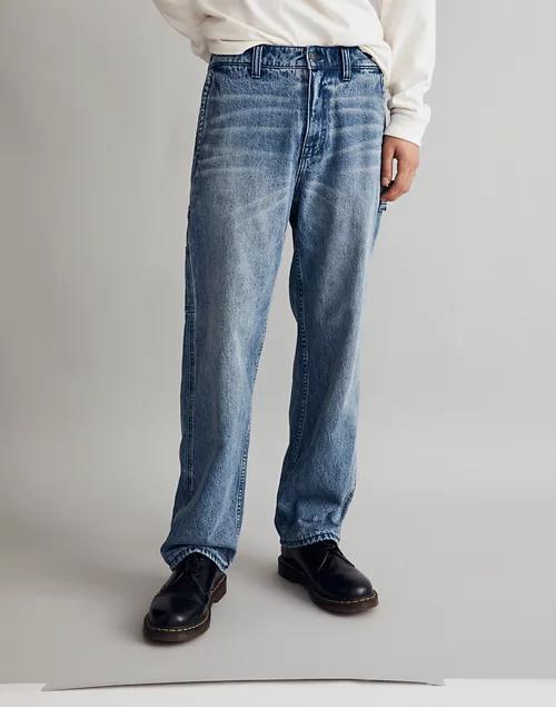Flannel-Lined Carpenter Jeans in Kenton Wash商品第4张图片规格展示