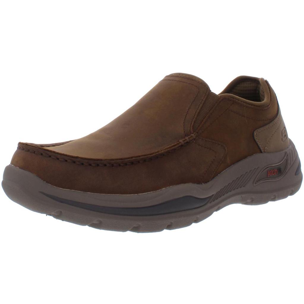 Skechers Mens Motley-Hust Leather Arch Fit Loafers商品第1张图片规格展示