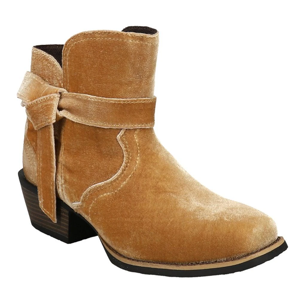 商品Justin Boots|Elana Velvet Square Toe Boots,价格¥227,第2张图片详细描述