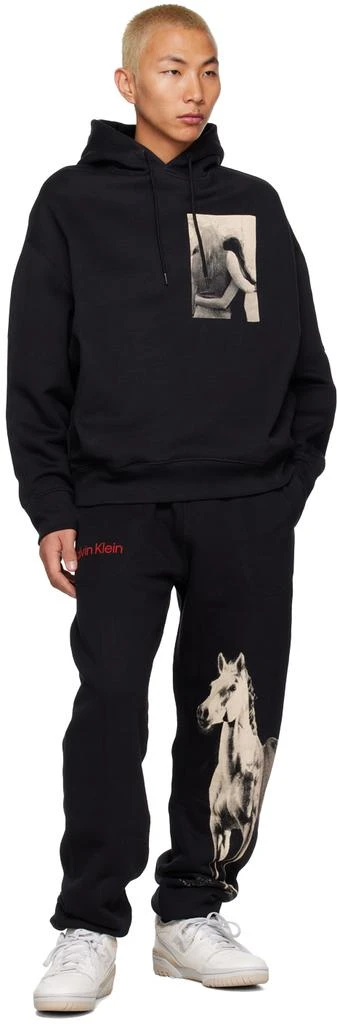 商品Calvin Klein|Black 'Dark Horse' Lounge Pants,价格¥519,第4张图片详细描述