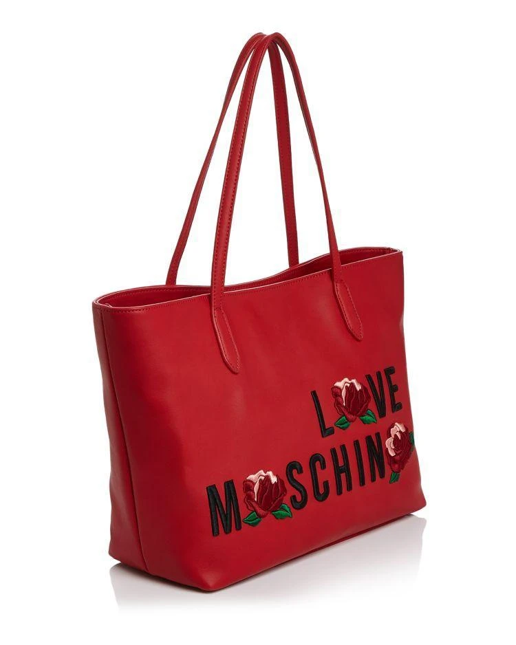 商品Moschino|Love Leather Tote  ,价格¥2061,第4张图片详细描述