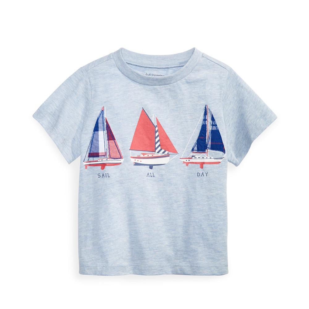 商品First Impressions|Baby Boys Sail-Print T-Shirt, Created for Macy's,价格¥38,第1张图片