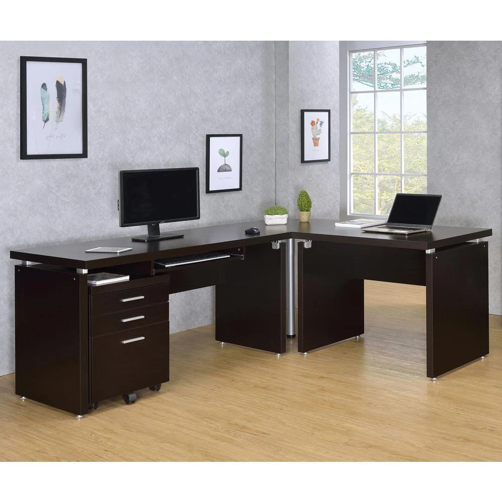 商品Coaster Co. of America|Skylar Extension Desk Cappuccino,价格¥2474,第5张图片详细描述