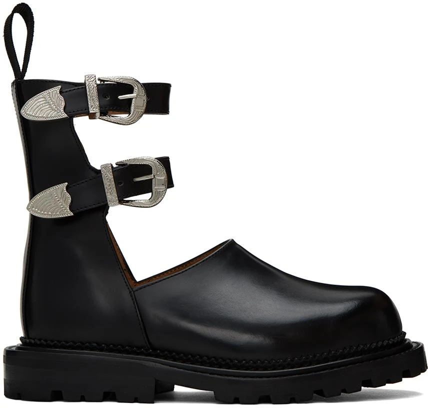 商品Toga Pulla|Black Buckle Ankle Boots,价格¥1464,第1张图片