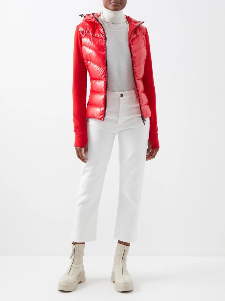 商品Moncler|Hooded quilted nylon and fleece down jacket,价格¥3620,第2张图片详细描述