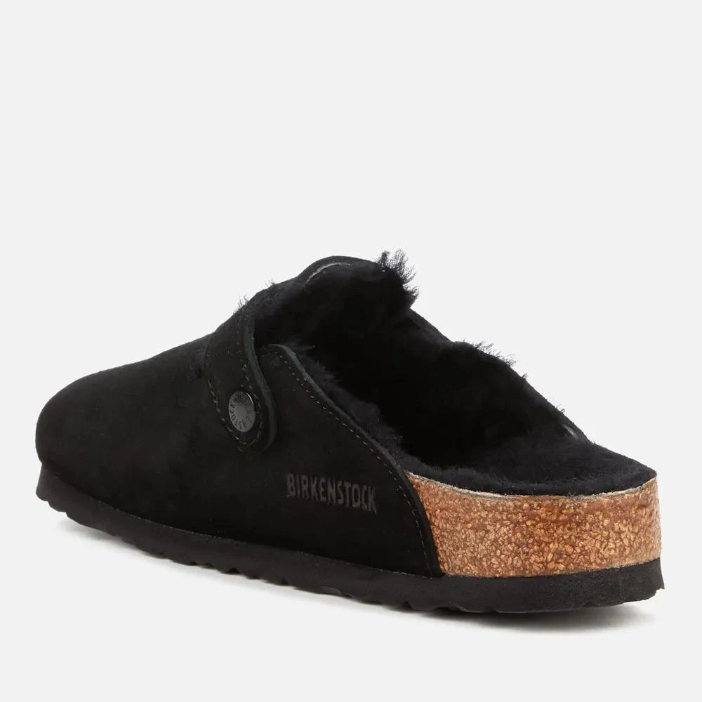 商品Birkenstock|Birkenstock Women's Boston Slim Fit Suede/Shearling Mules,价格¥1526,第2张图片详细描述