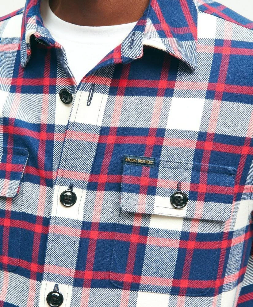 商品Brooks Brothers|Cotton Teddy Fleece Lined Shirt Jacket,价格¥1171,第5张图片详细描述