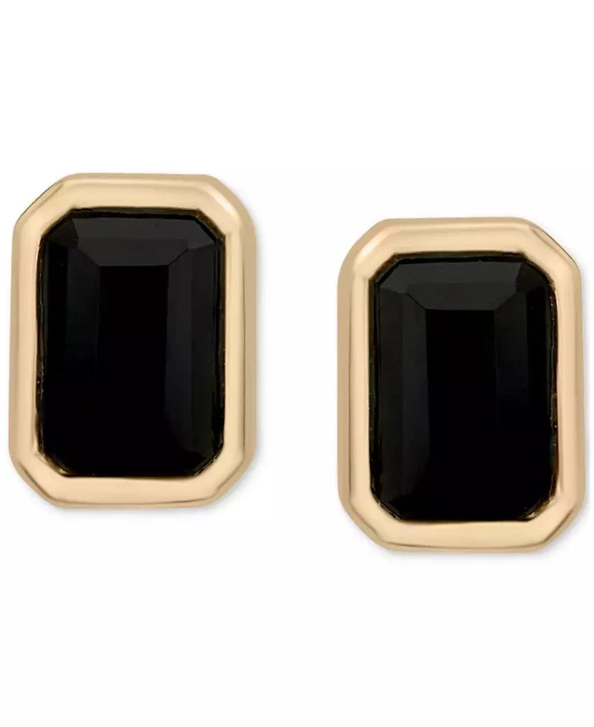 商品Macy's|3-Pc. Set Onyx Octagon Pendant Necklace, Ring & Stud Earrings in 14k Gold-Plated Sterling Silver,价格¥3156,第4张图片详细描述