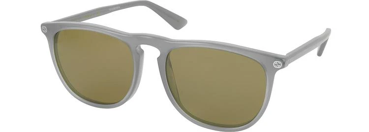 商品Gucci|Gucci GG0120S 005 Gray Acetate Rounded Square Men's Sunglasses,价格¥1846,第2张图片详细描述