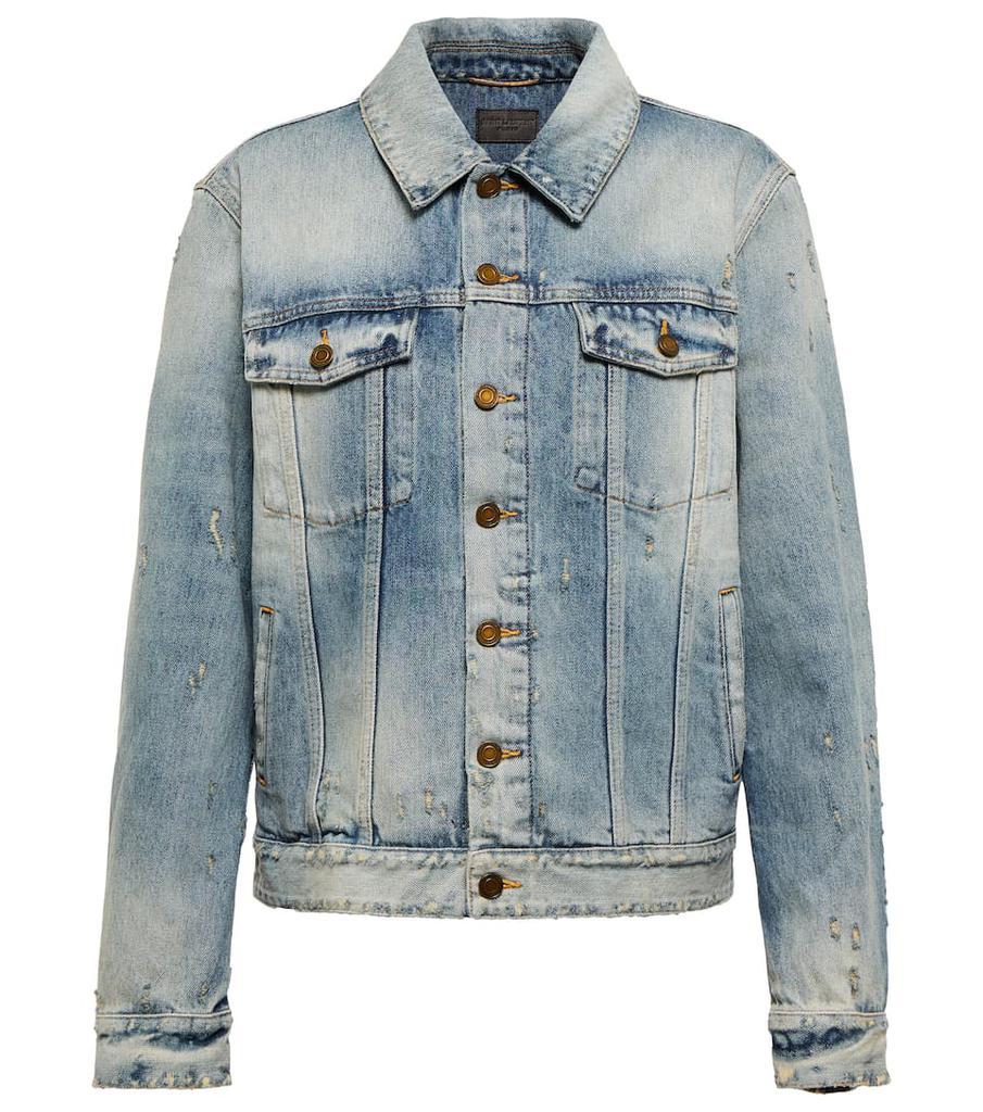 商品Yves Saint Laurent|Distressed denim jacket,价格¥7012,第1张图片