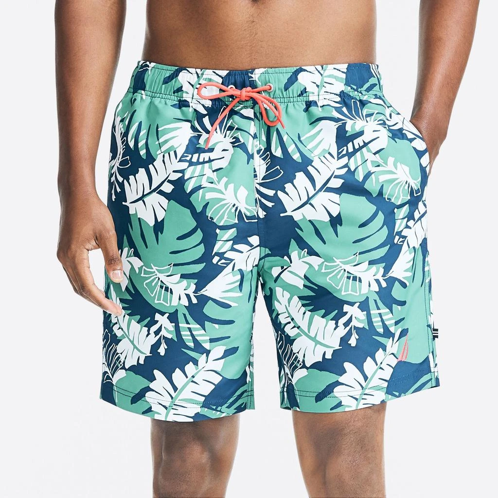 商品Nautica|Mens 8" Sustainably Crafted Big & Tall Camouflage Swim Short,价格¥161,第1张图片