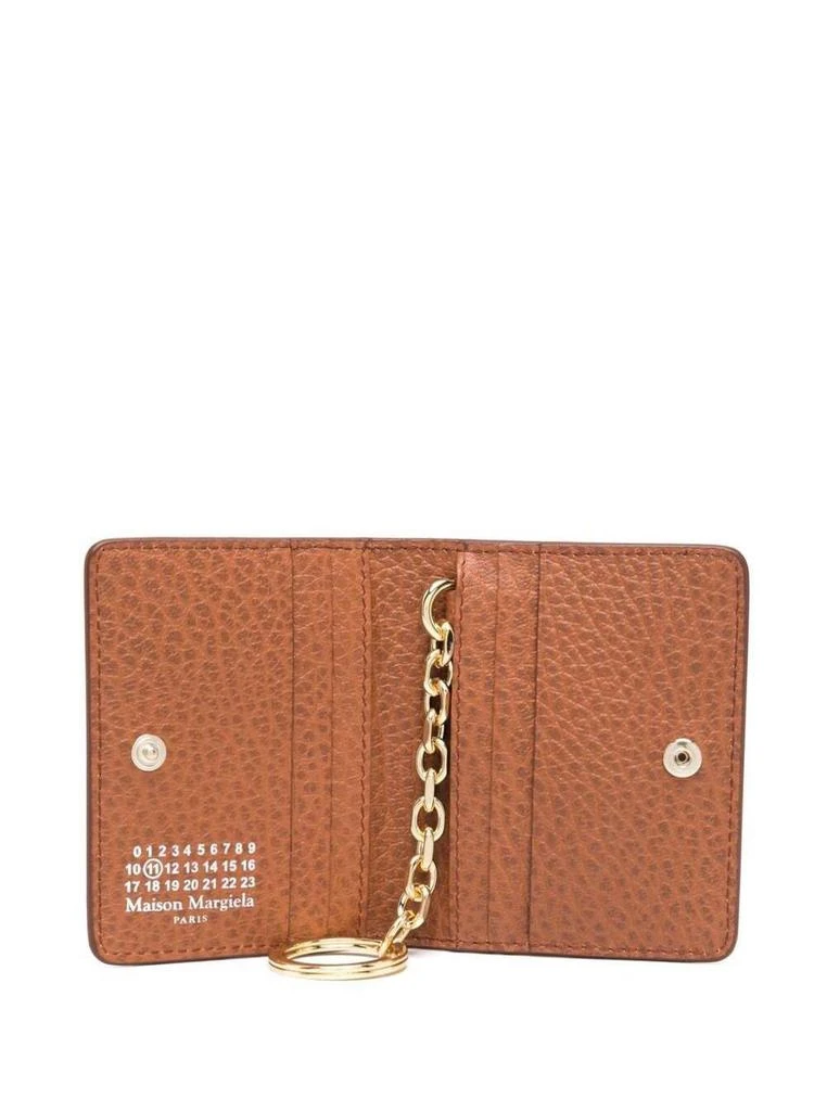 商品MAISON MARGIELA|Beige Cardholder With Inner Chain In Grainy Leather Woman,价格¥1718,第3张图片详细描述