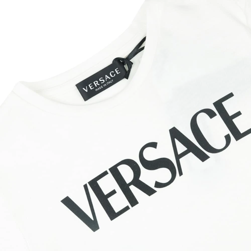 商品Versace|White Multi Logo T Shirt,价格¥685,第2张图片详细描述