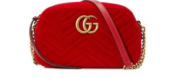 商品Gucci|GG Marmont velvet camera bag,价格¥8841,第1张图片