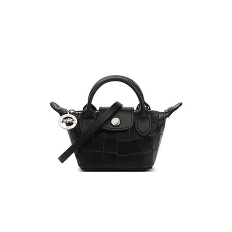 商品[国内直发] Longchamp|珑骧 LONGCHAMP 奢侈品女士皮革斜跨包黑色10099 HMV 001,价格¥1392,第1张图片