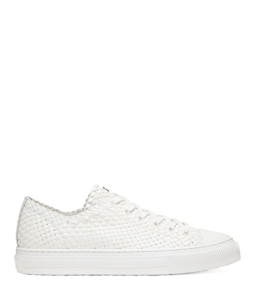 Stuart Weitzman Wova Woven Low-Top Sneakers商品第1张图片规格展示