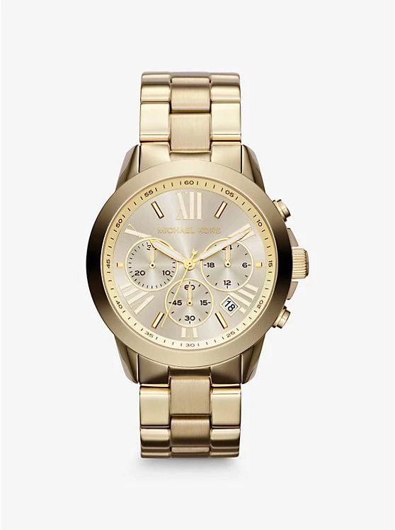 商品Michael Kors|Oversized Gold-Tone Watch,价格¥1118,第1张图片