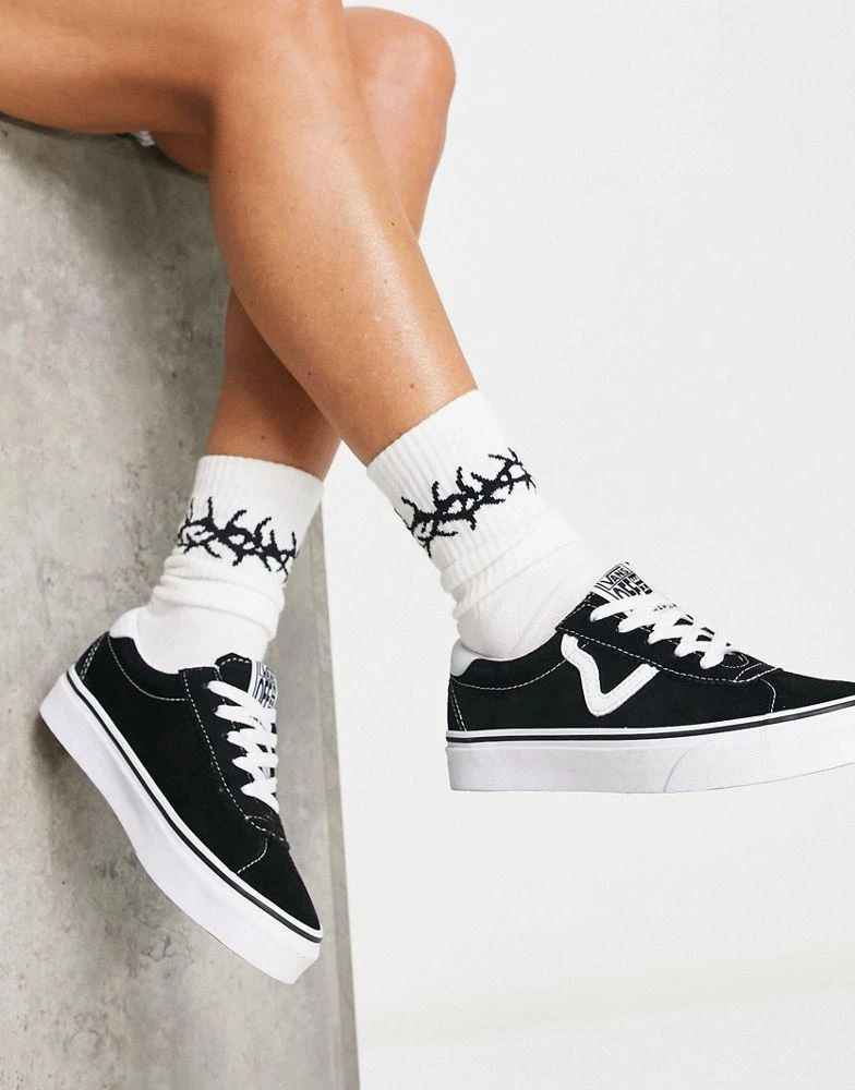 商品Vans|Vans Sport suede trainers in black and white,价格¥434,第3张图片详细描述