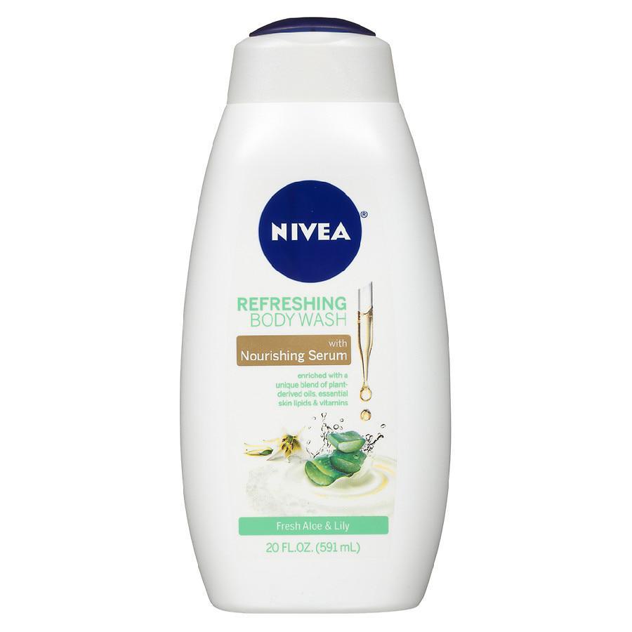 商品Nivea|Refreshing Fresh Aloe and Lilly Body Wash with Nourishing Serum,价格¥52,第1张图片