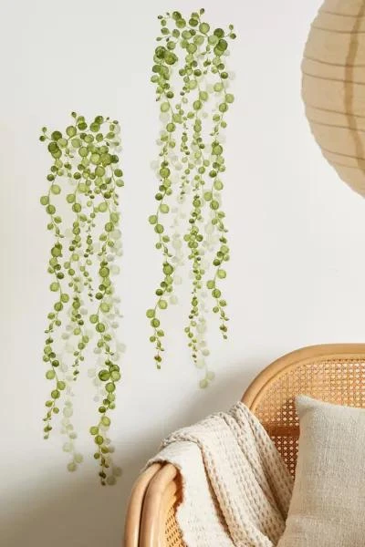 商品RoomMates|RoomMates String Of Pearls Vine Peel And Stick Wall Decal Set,价格¥217,第1张图片