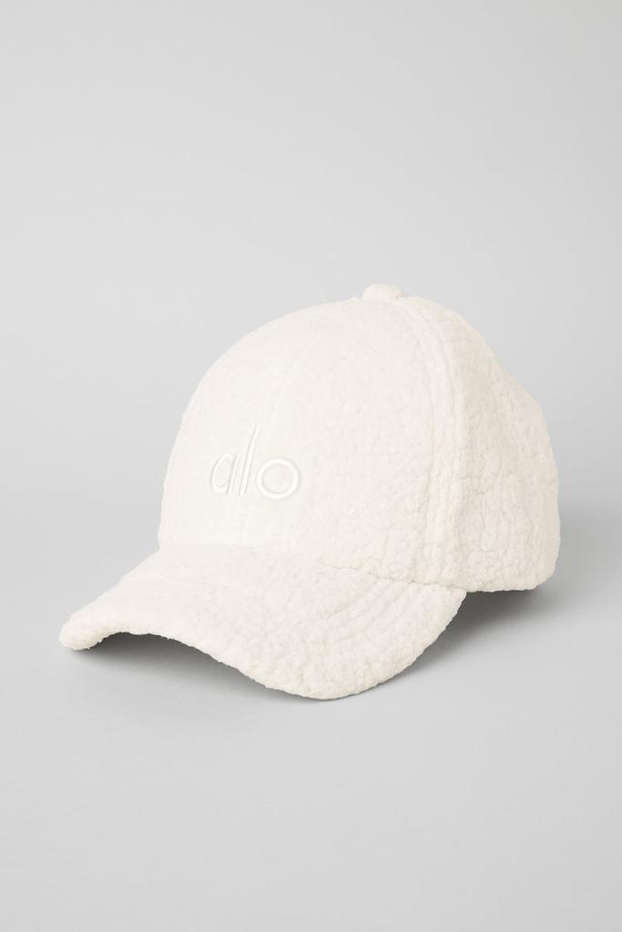 Alo Micro Sherpa Off-Duty Cap - Ivory - Hats - Free Shipping
