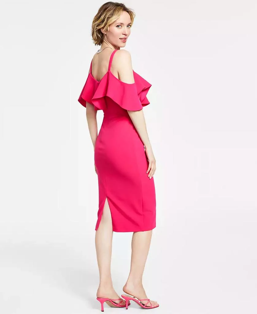 商品RACHEL Rachel Roy|Off The Shoulder V-Neck Ruffle Dress,价格¥328,第2张图片详细描述